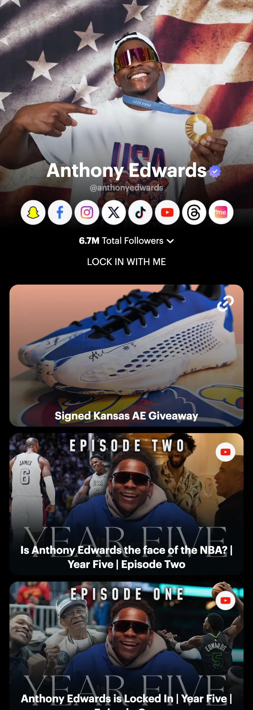 Profile screenshot (mirrored)