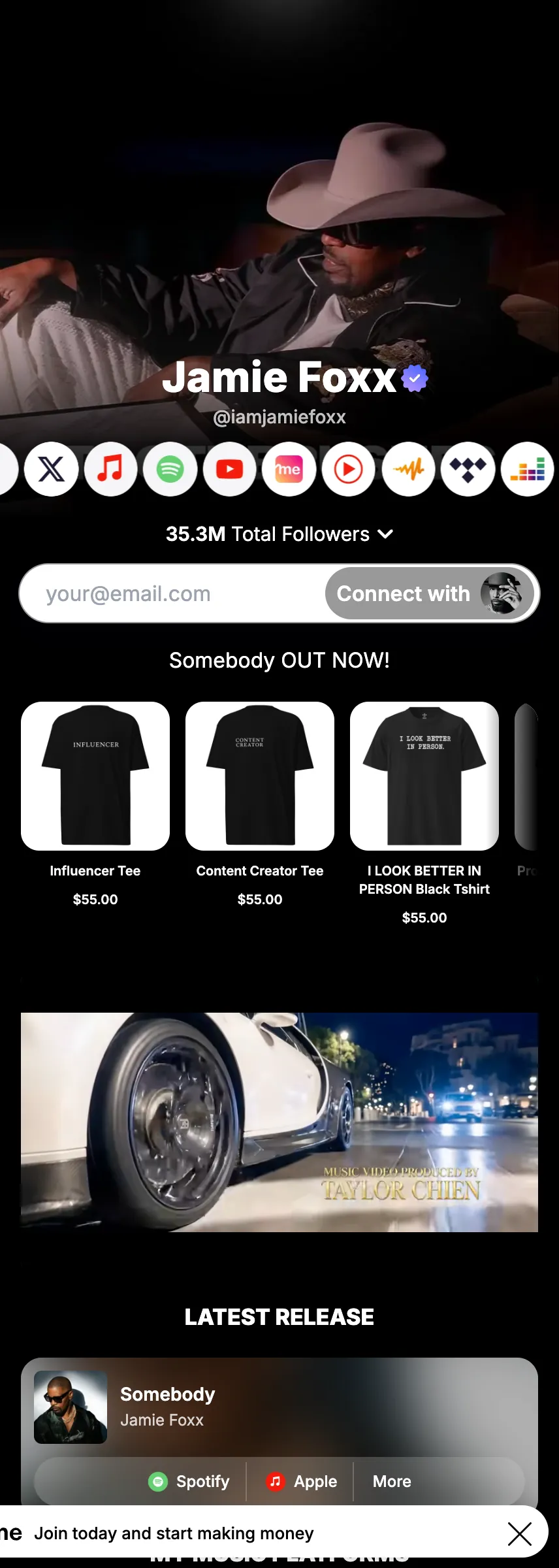 Profile screenshot (mirrored)