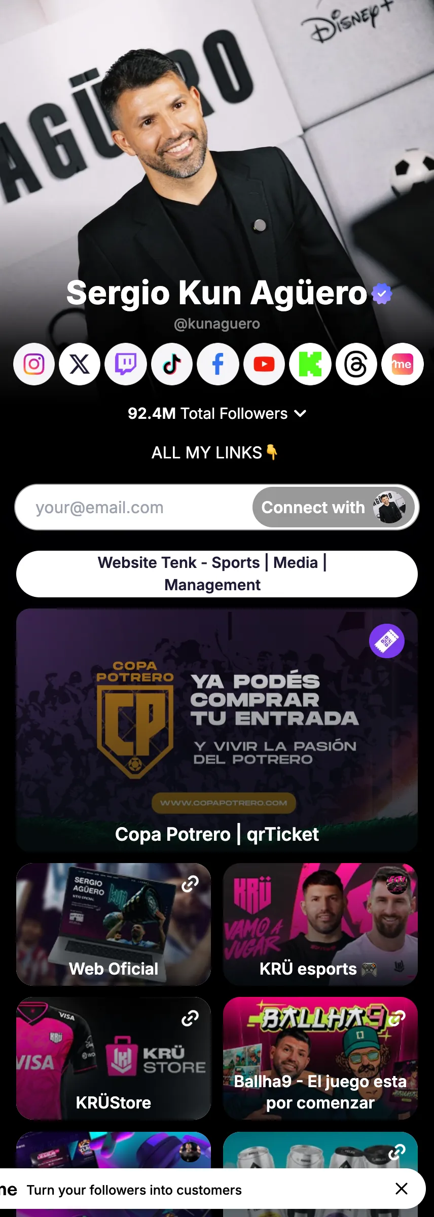 Profile screenshot (mirrored)