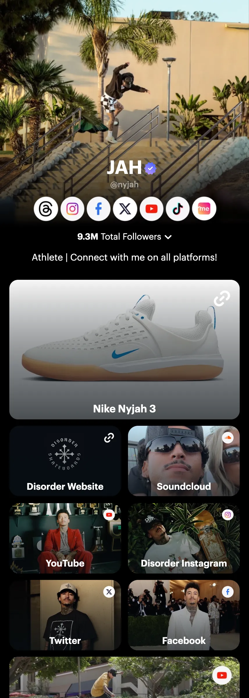 Profile screenshot (mirrored)
