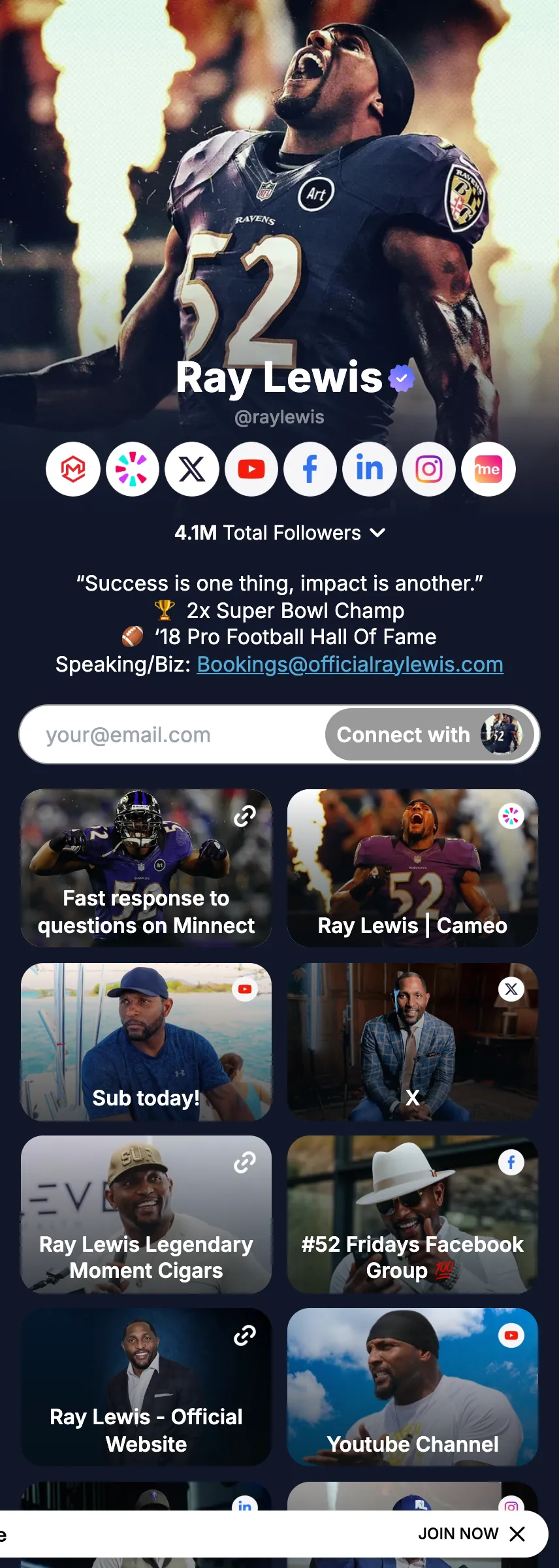 Profile screenshot (mirrored)
