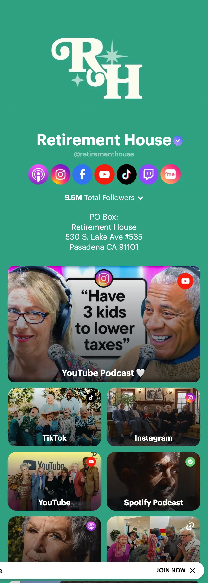 Profile screenshot (mirrored)