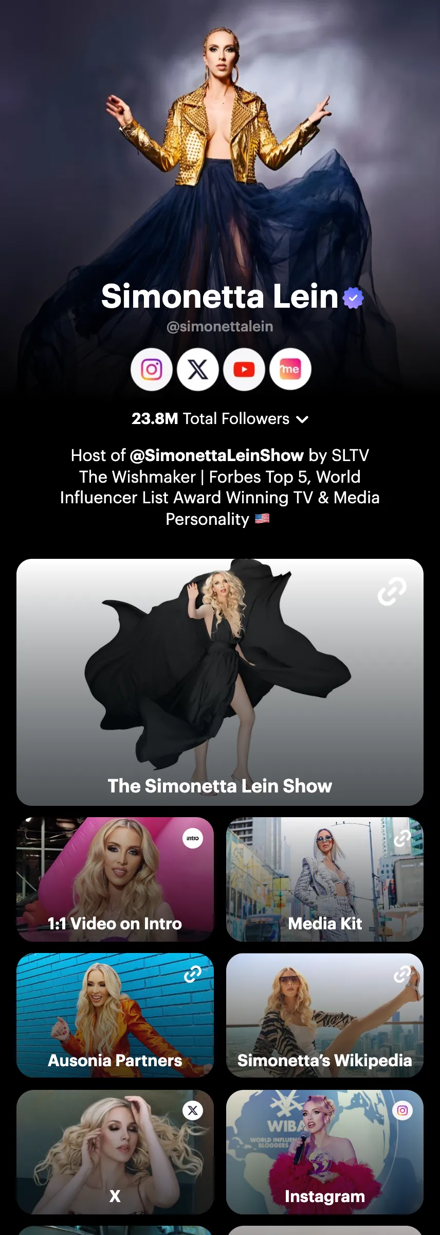 Profile screenshot (mirrored)