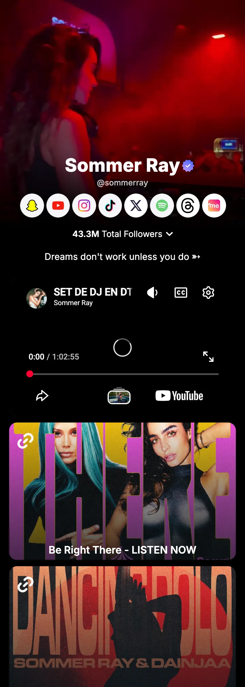 Profile screenshot (mirrored)