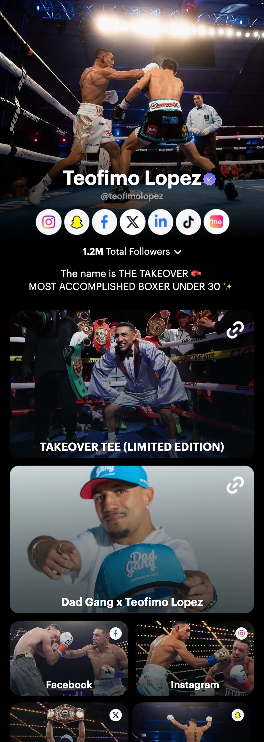 Profile screenshot (mirrored)