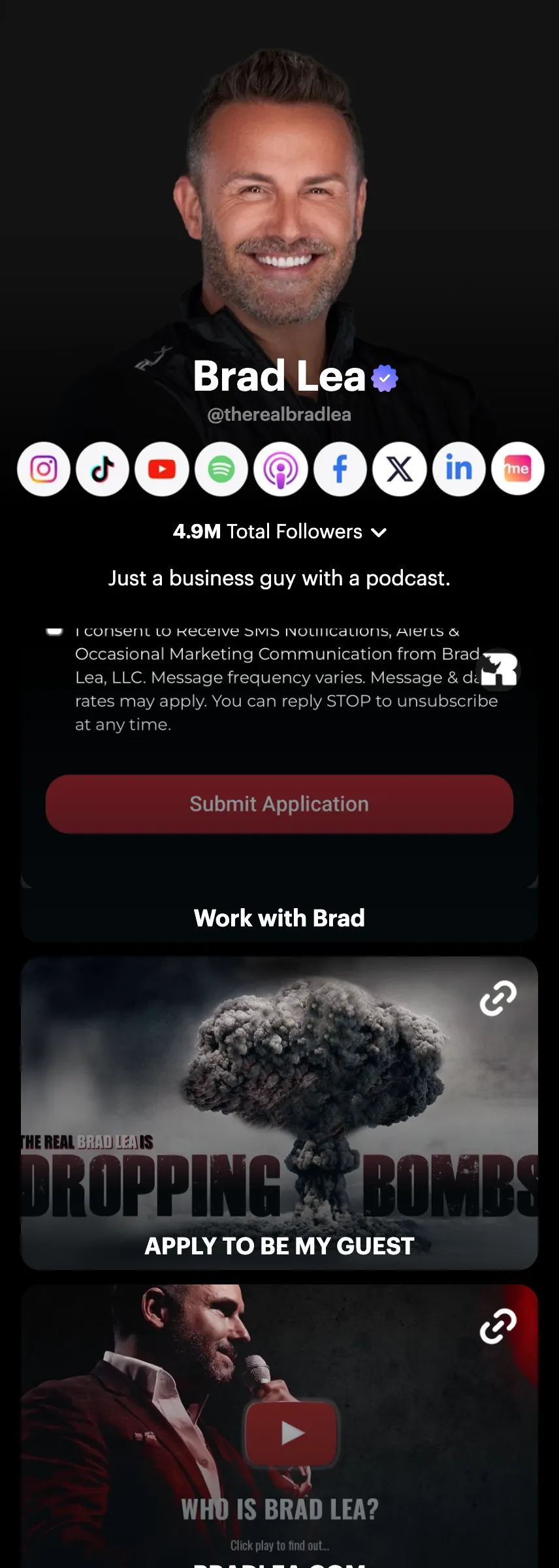 Profile screenshot (mirrored)