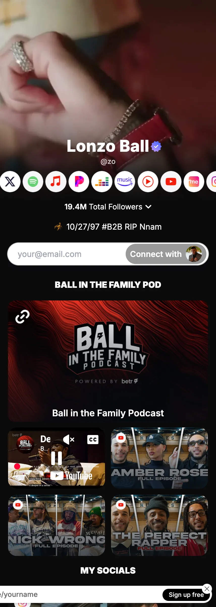Profile screenshot (mirrored)